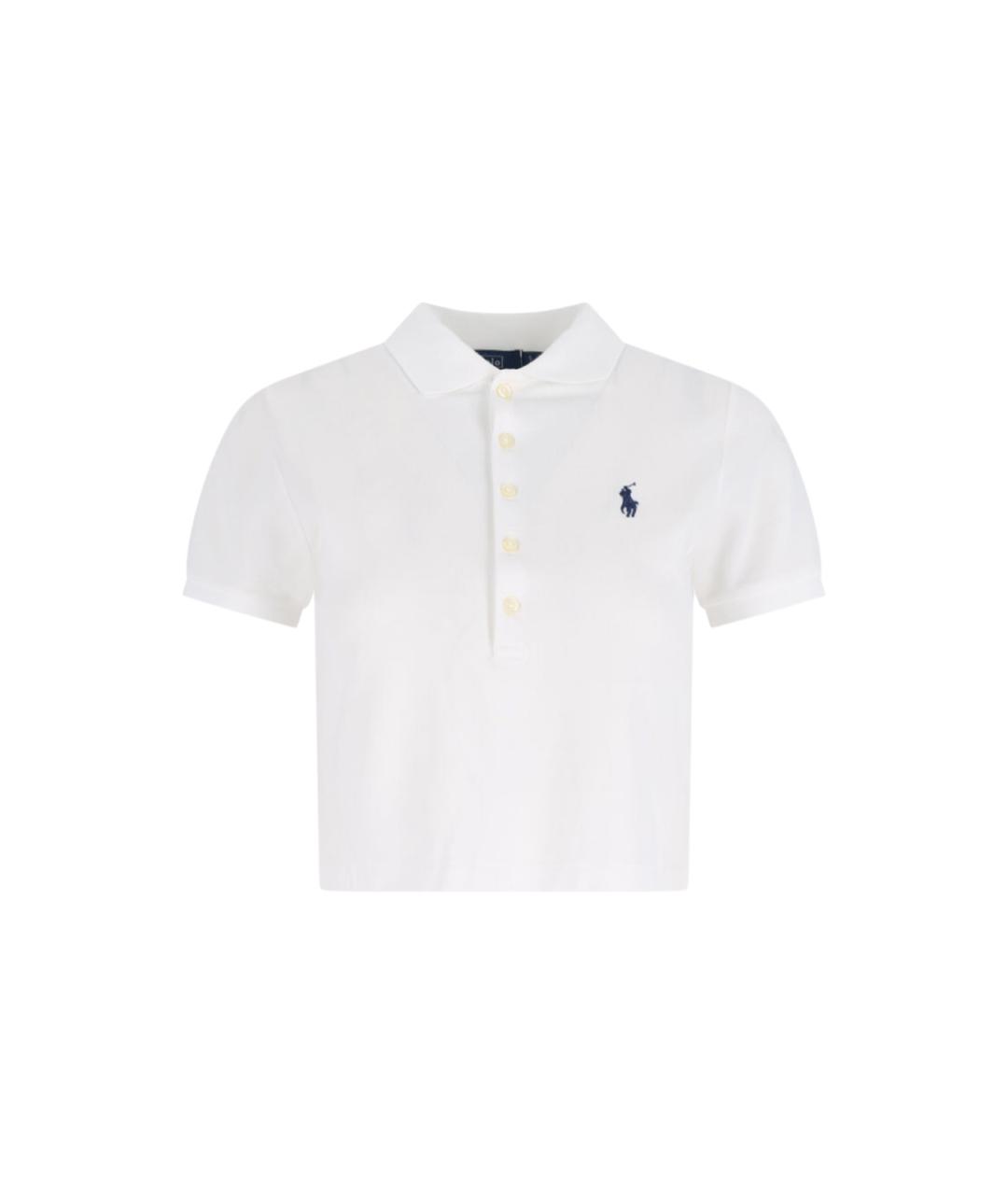 POLO RALPH LAUREN Белая хлопковая футболка, фото 1