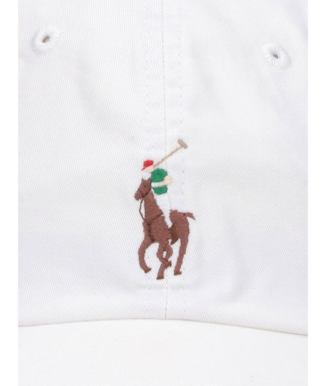 POLO RALPH LAUREN Белая хлопковая кепка, фото 3