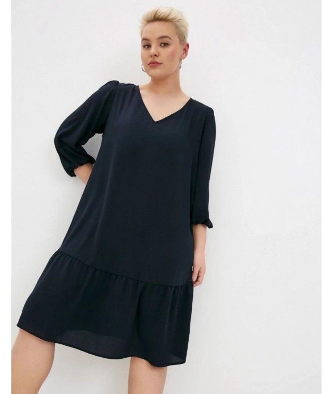 MAX MARA Черное полиэстеровое повседневное платье, фото 5