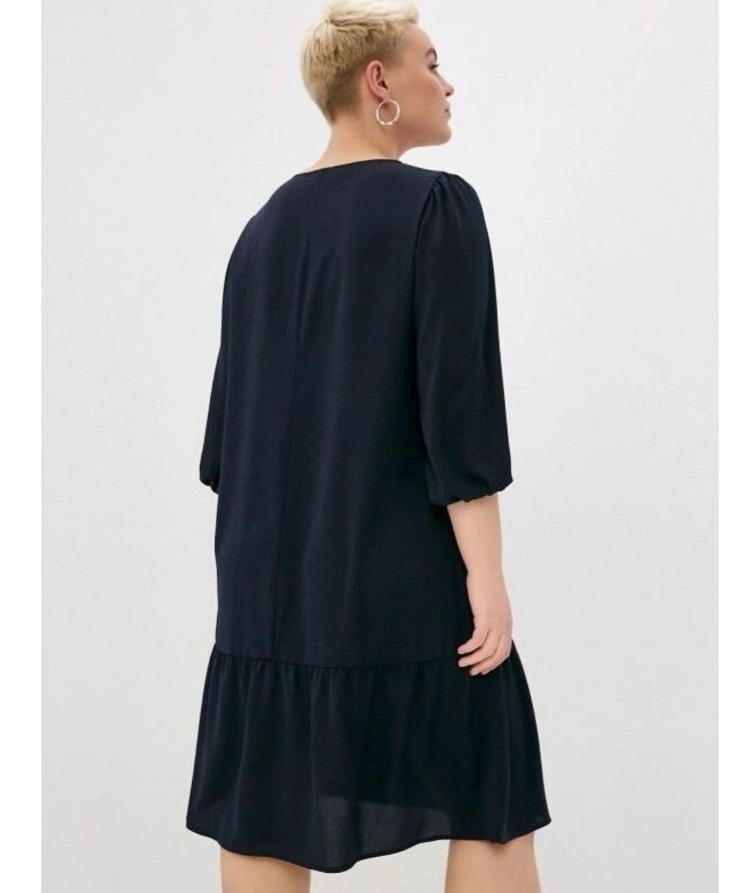 MAX MARA Черное полиэстеровое повседневное платье, фото 2