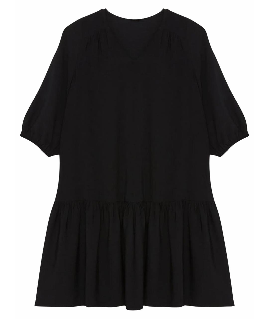 MAX MARA Черное полиэстеровое повседневное платье, фото 1