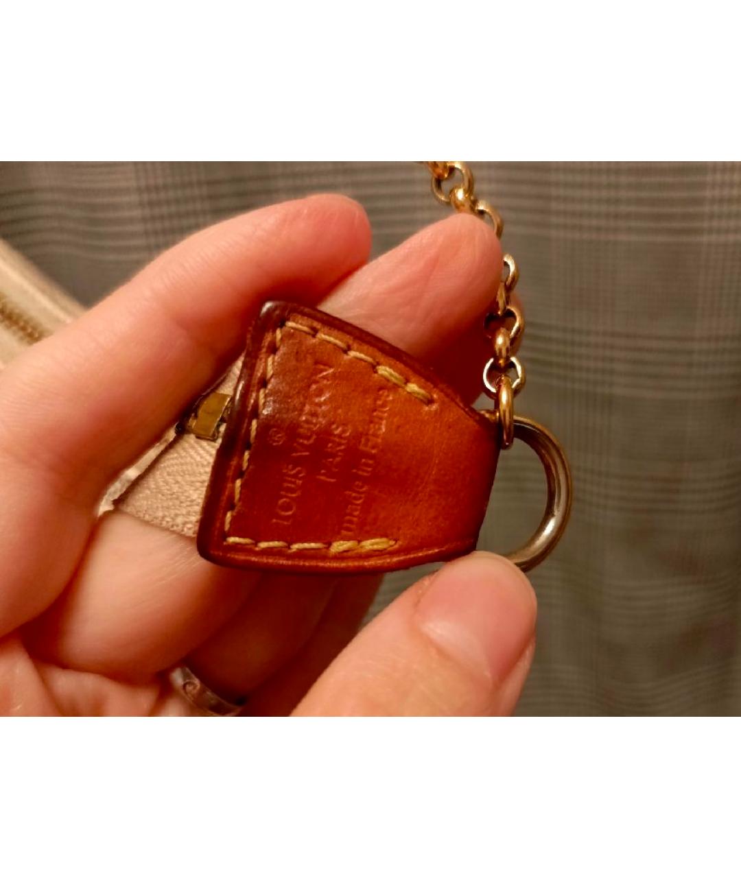 LOUIS VUITTON Белая сумка через плечо, фото 7