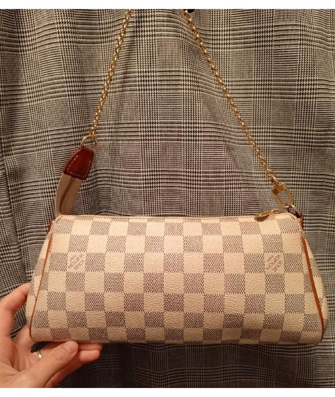 LOUIS VUITTON Белая сумка через плечо, фото 3