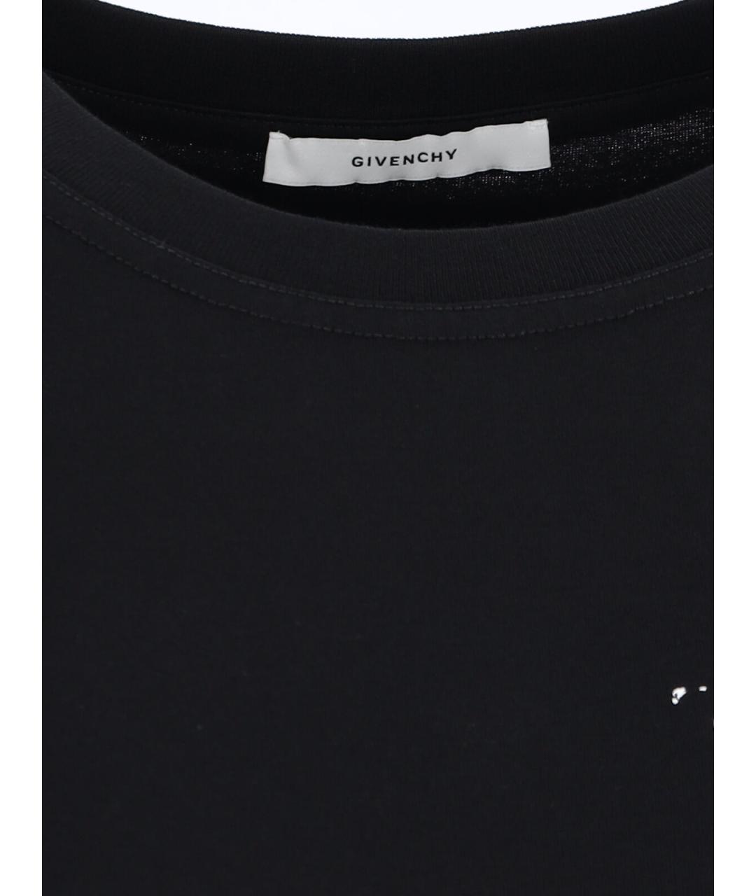 GIVENCHY Черная хлопковая футболка, фото 5