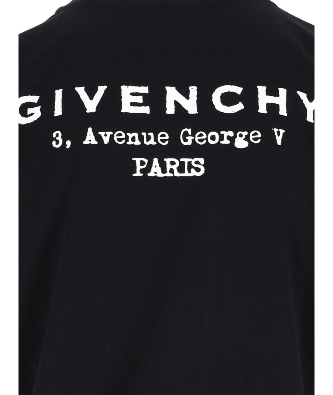 GIVENCHY Черная хлопковая футболка, фото 3
