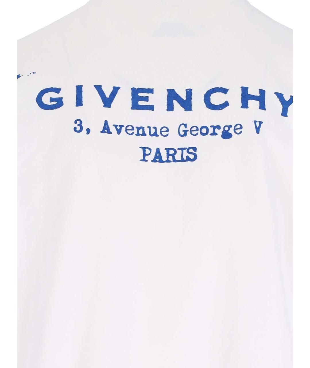 GIVENCHY Белая хлопковая футболка, фото 3
