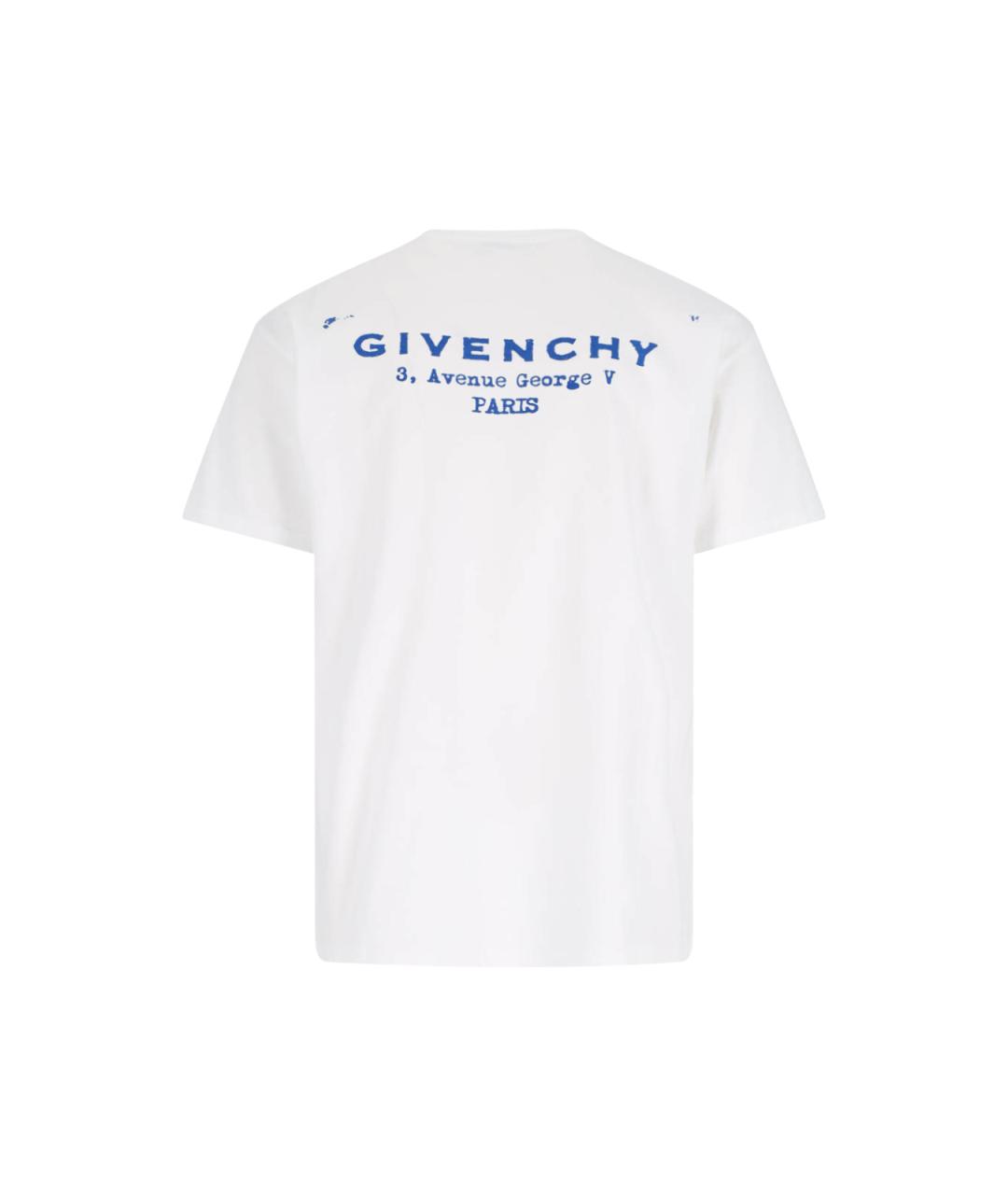 GIVENCHY Белая хлопковая футболка, фото 2