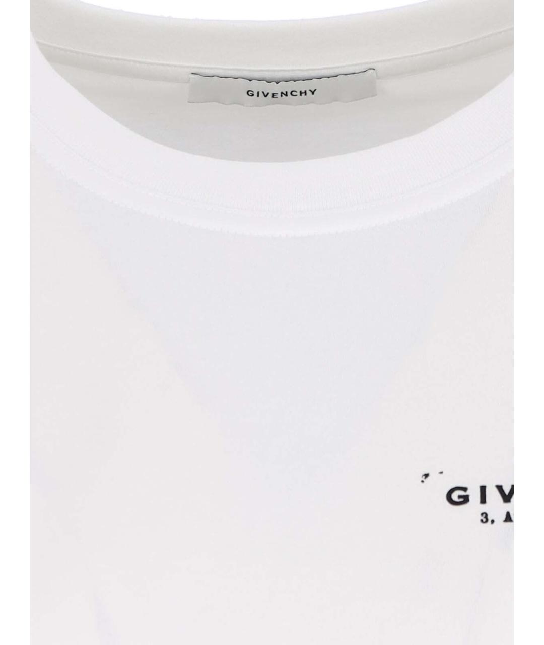 GIVENCHY Белая хлопковая футболка, фото 5