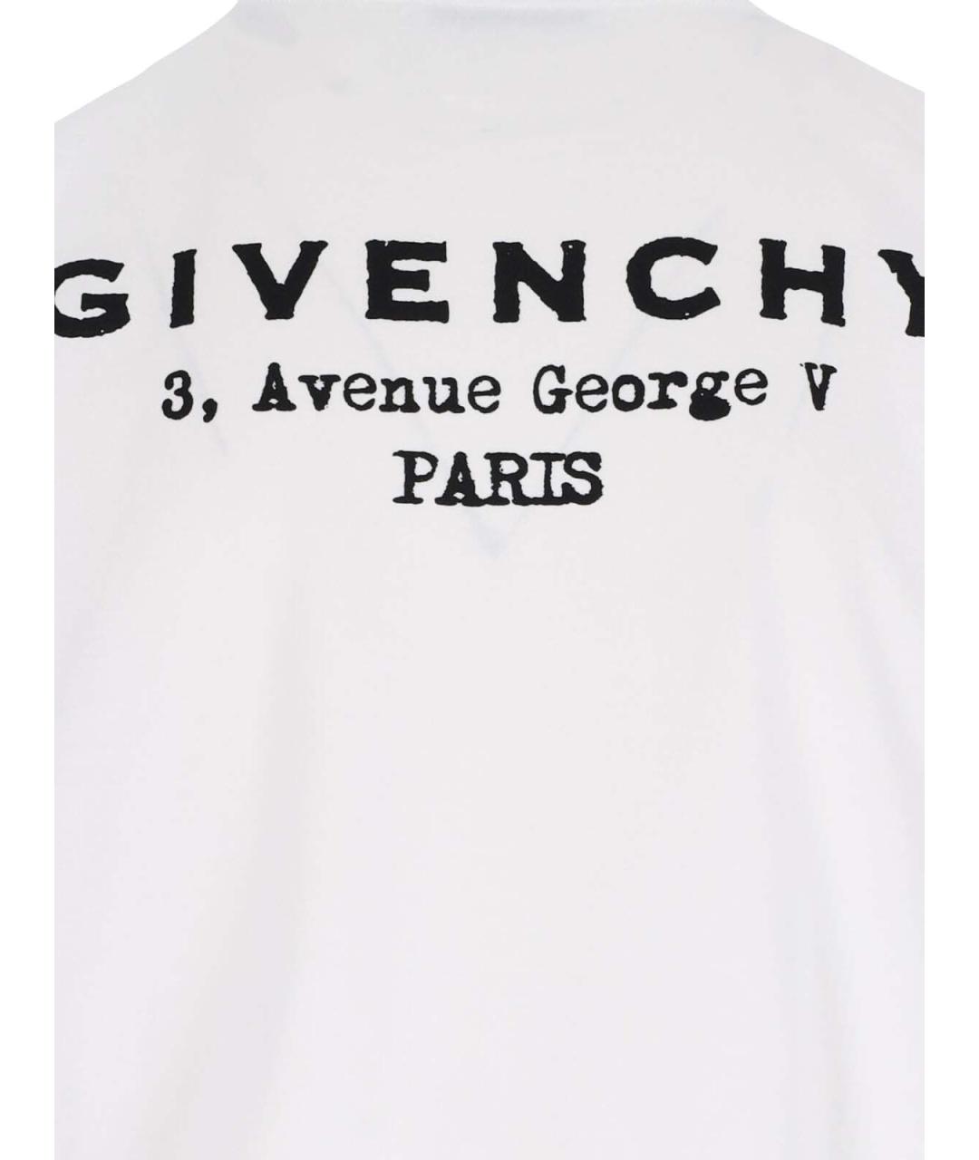 GIVENCHY Белая хлопковая футболка, фото 3