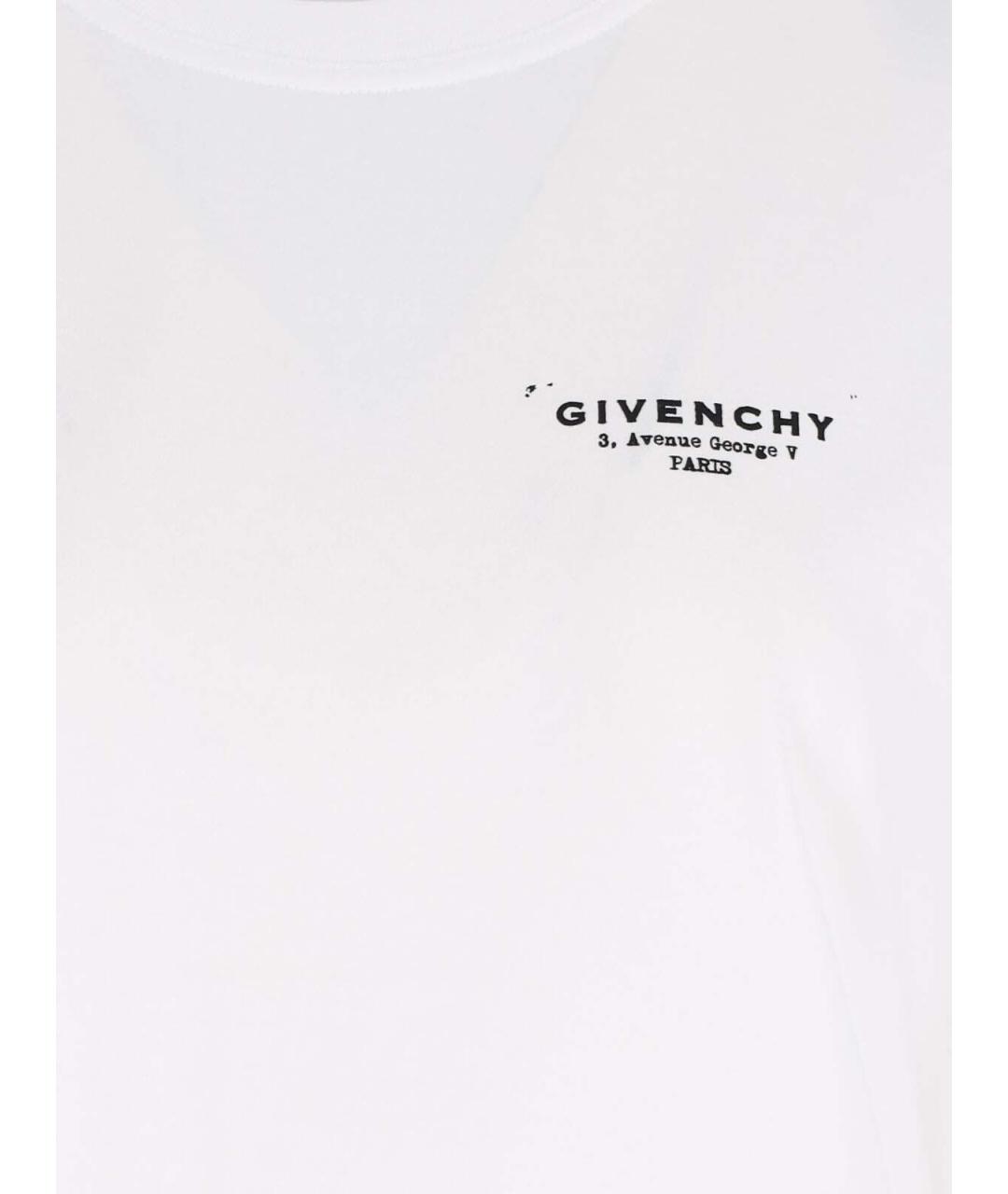 GIVENCHY Белая хлопковая футболка, фото 4
