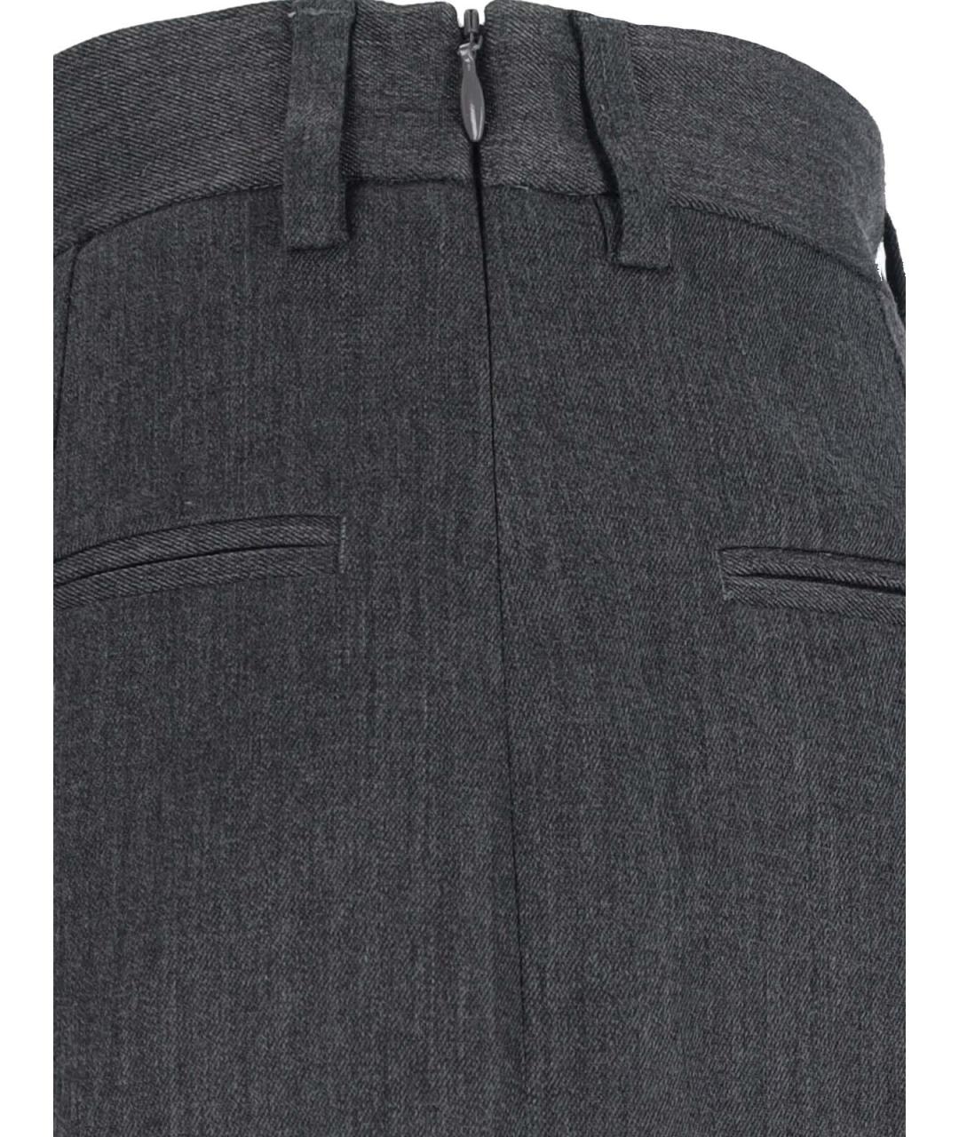 MM6 MAISON MARGIELA Серые прямые брюки, фото 5