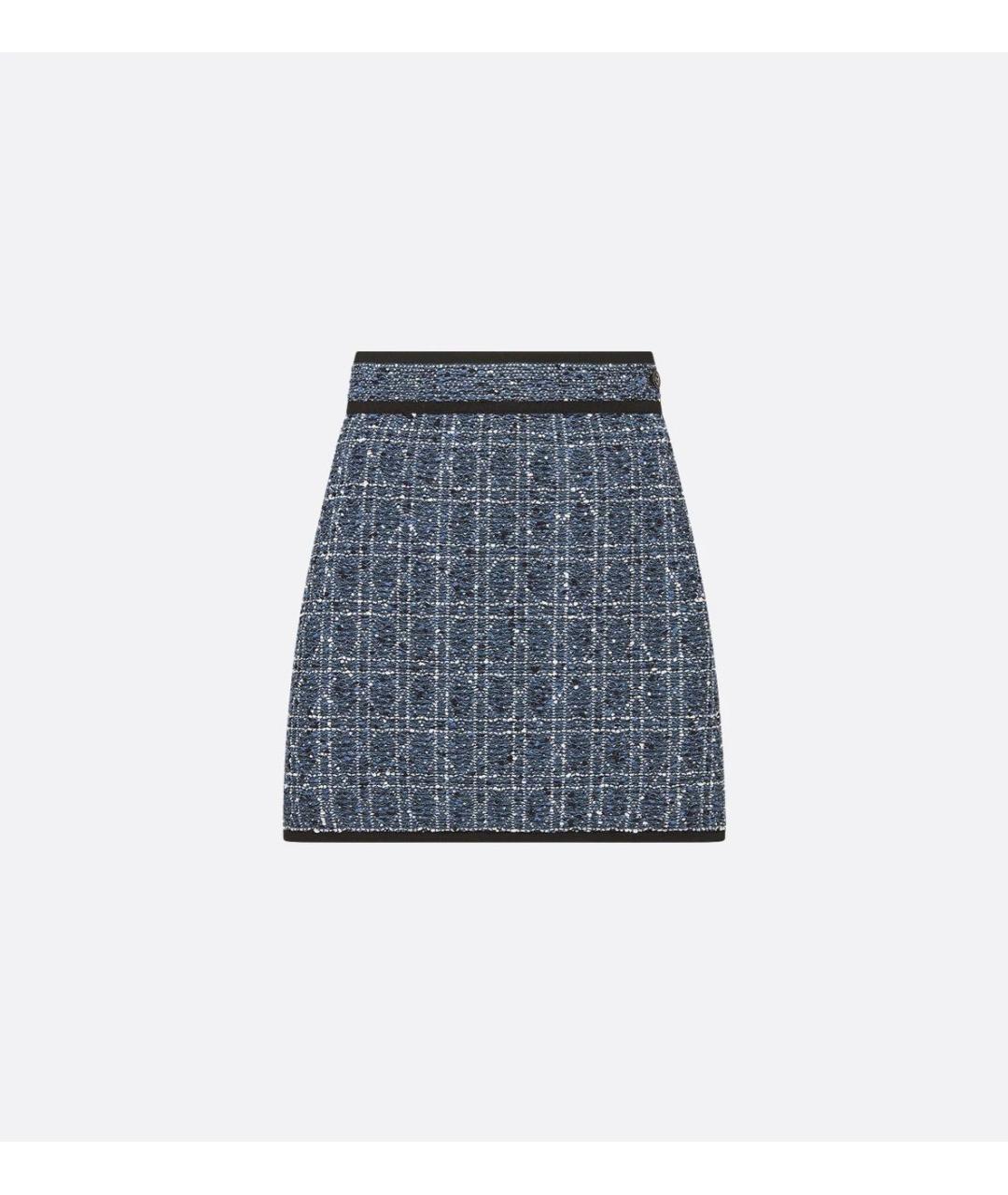 CHRISTIAN DIOR Синий хлопковый костюм с юбками, фото 3