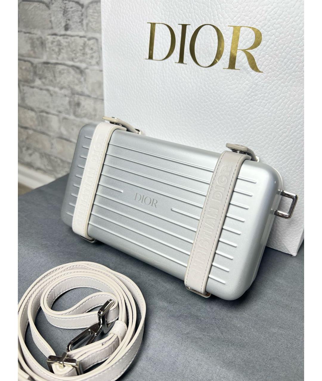 CHRISTIAN DIOR Серебряная сумка на плечо, фото 4