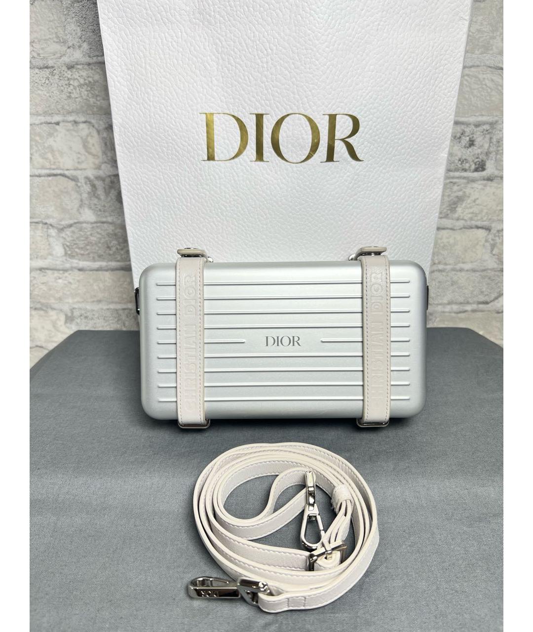 CHRISTIAN DIOR Серебряная сумка на плечо, фото 9