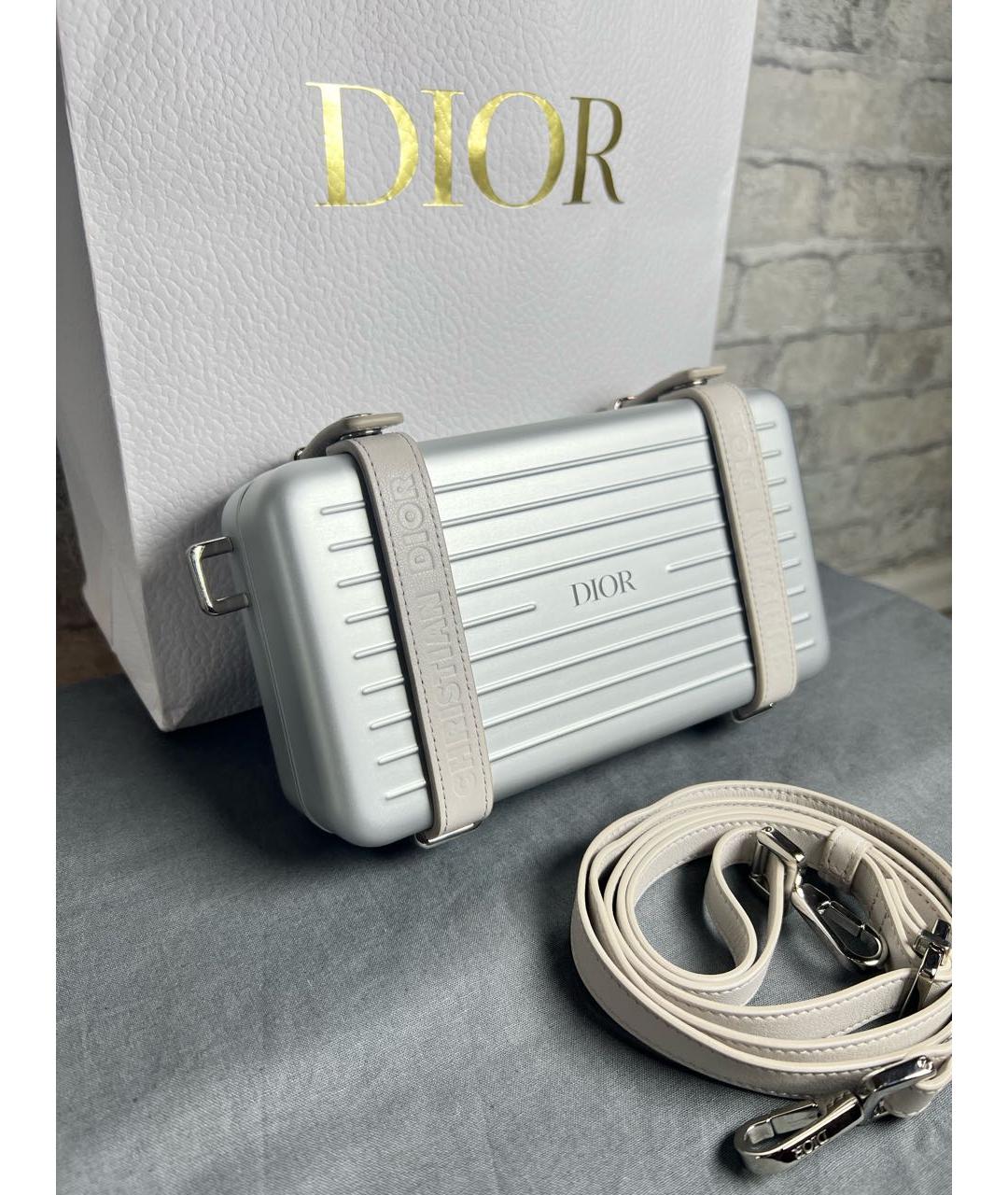 CHRISTIAN DIOR Серебряная сумка на плечо, фото 3
