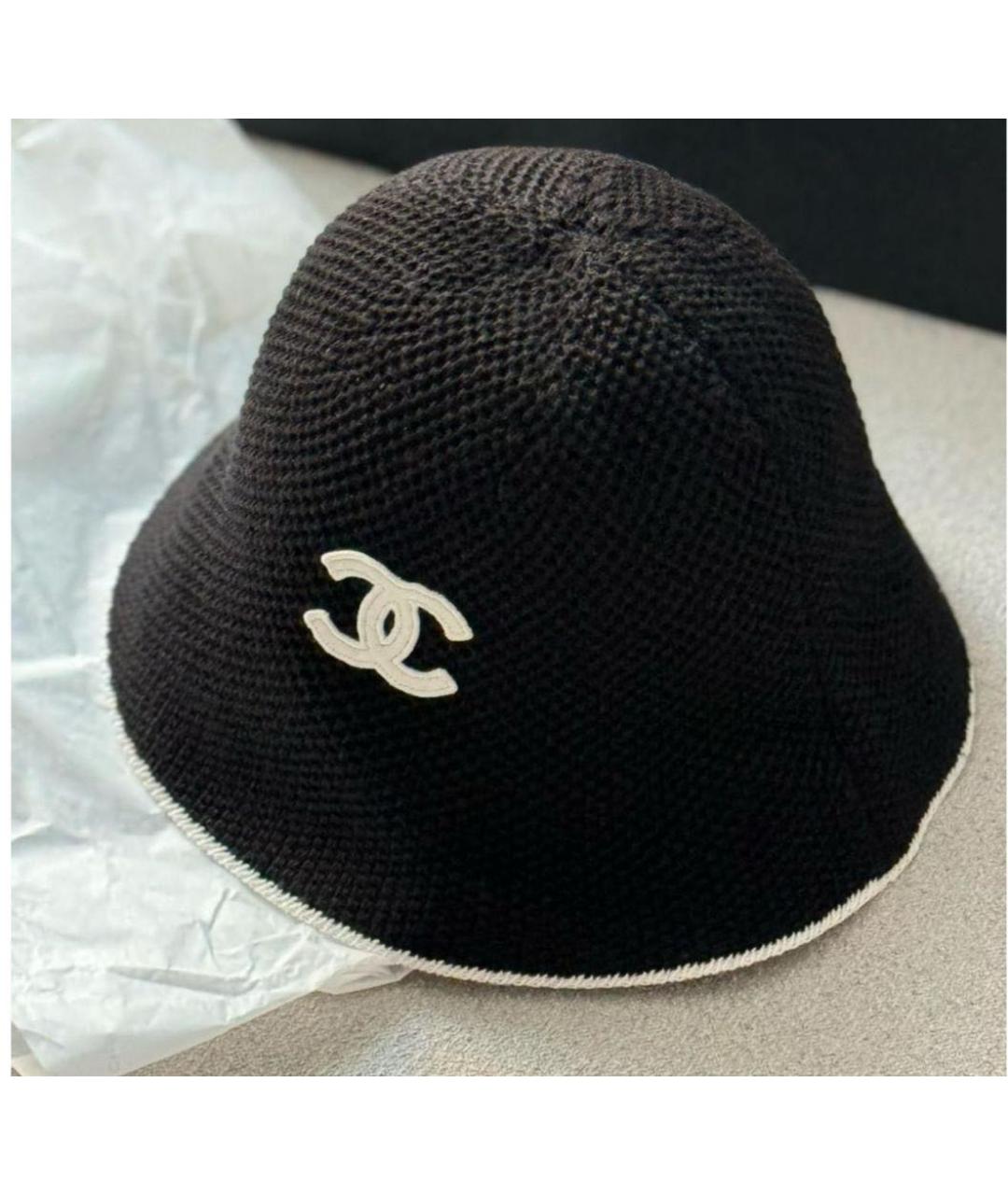 CHANEL Черная панама, фото 3