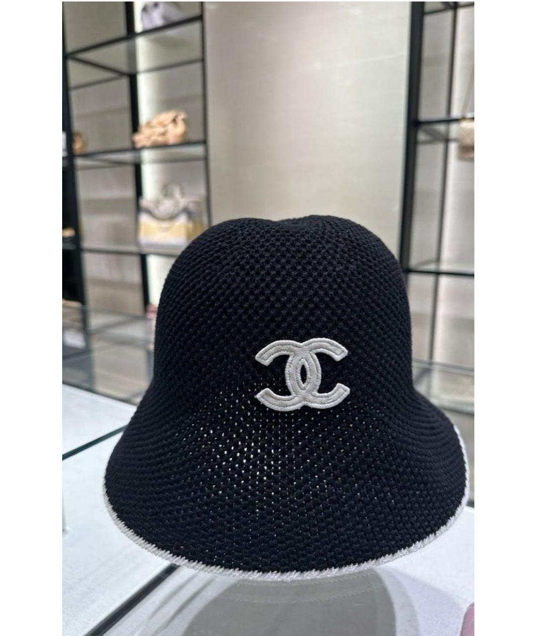 CHANEL Черная панама, фото 4