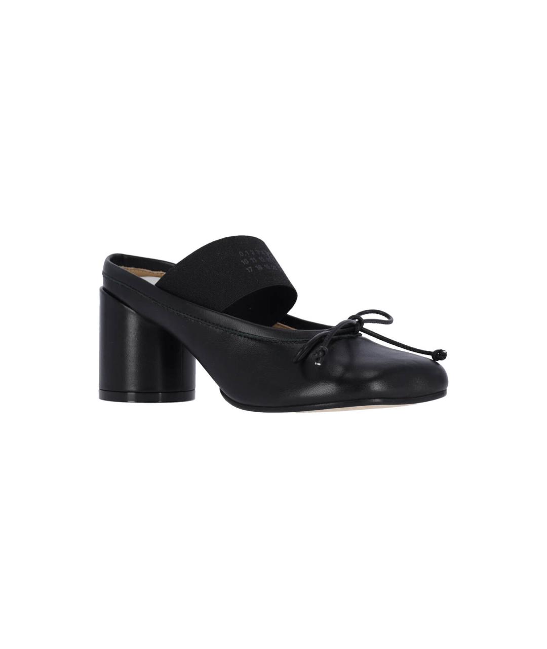 MM6 MAISON MARGIELA Черные кожаные туфли, фото 2