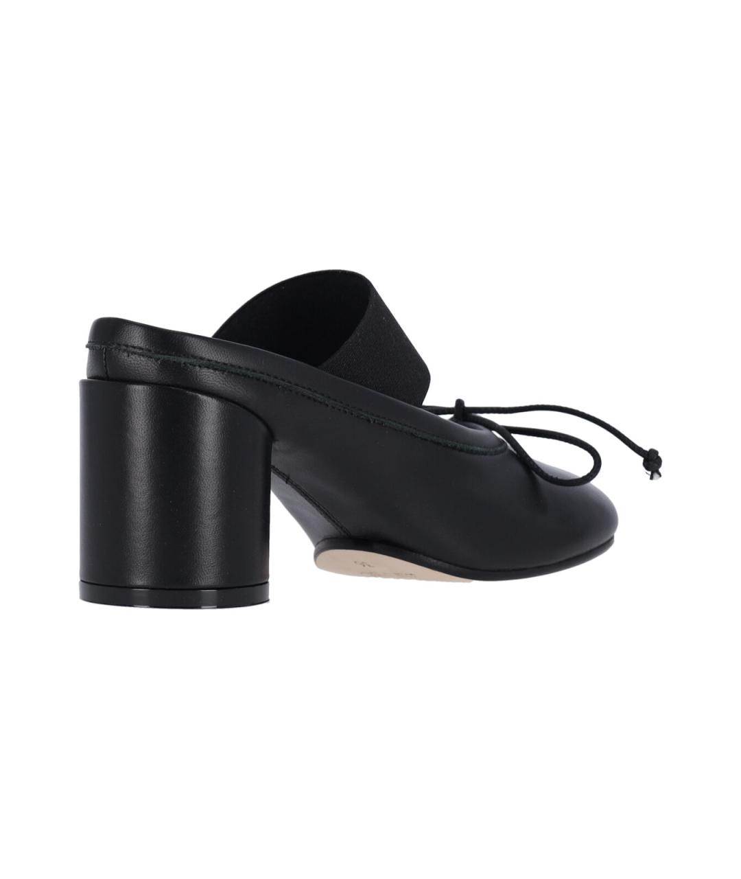 MM6 MAISON MARGIELA Черные кожаные туфли, фото 4
