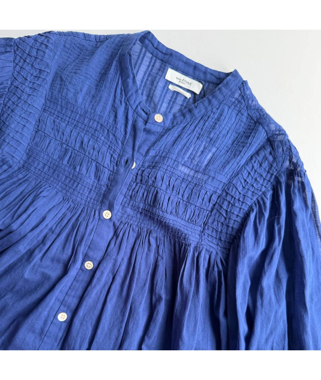 ISABEL MARANT ETOILE Синяя хлопковая блузы, фото 5
