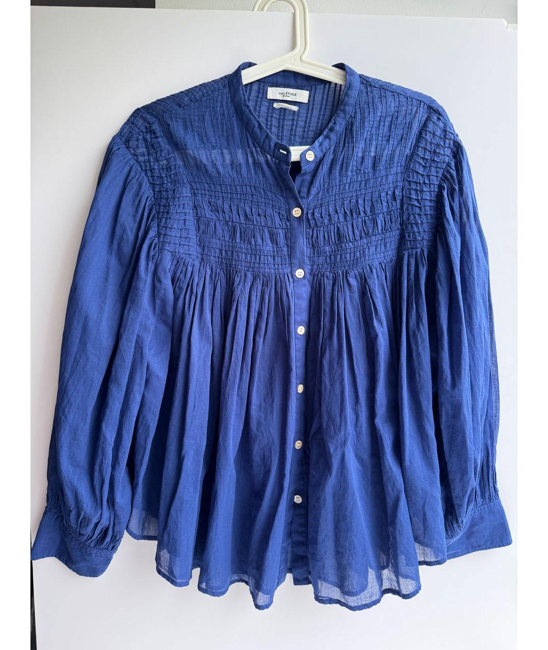 ISABEL MARANT ETOILE Синяя хлопковая блузы, фото 6