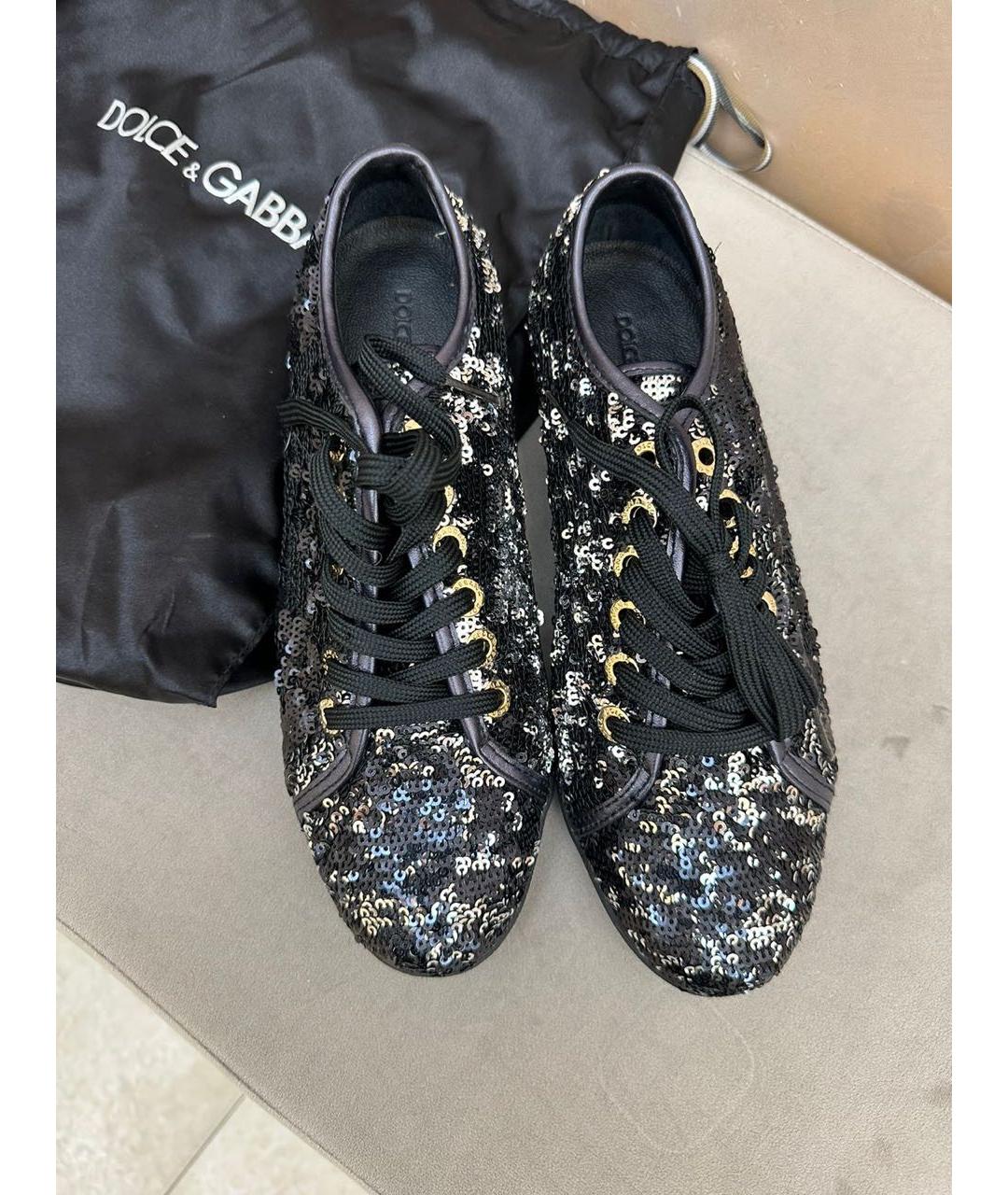 DOLCE&GABBANA Черные кеды, фото 2