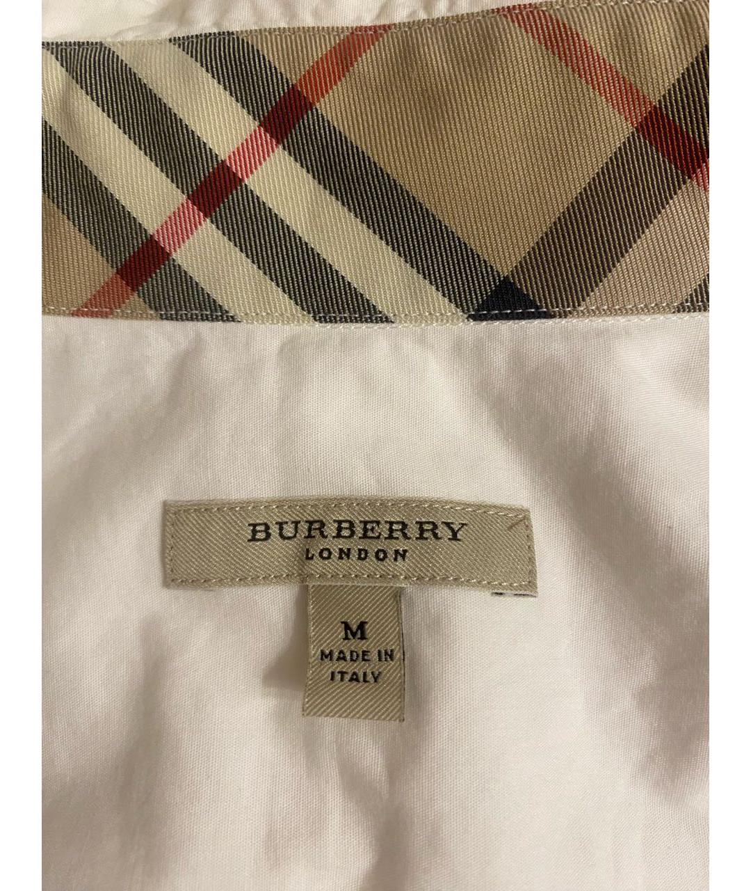 BURBERRY Белая хлопковая рубашка, фото 3