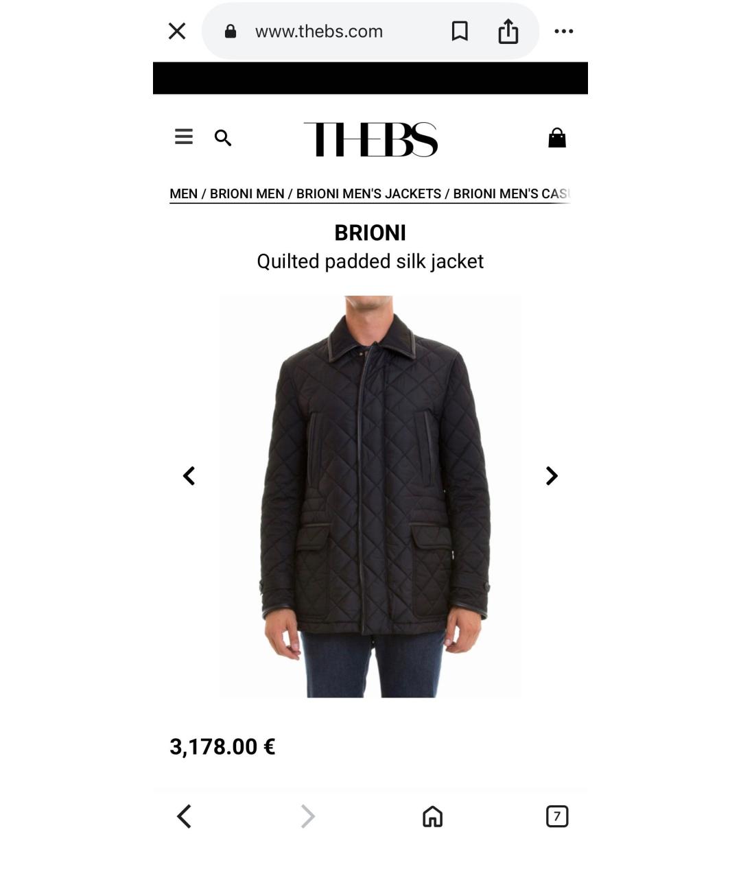 BRIONI Черная куртка, фото 7