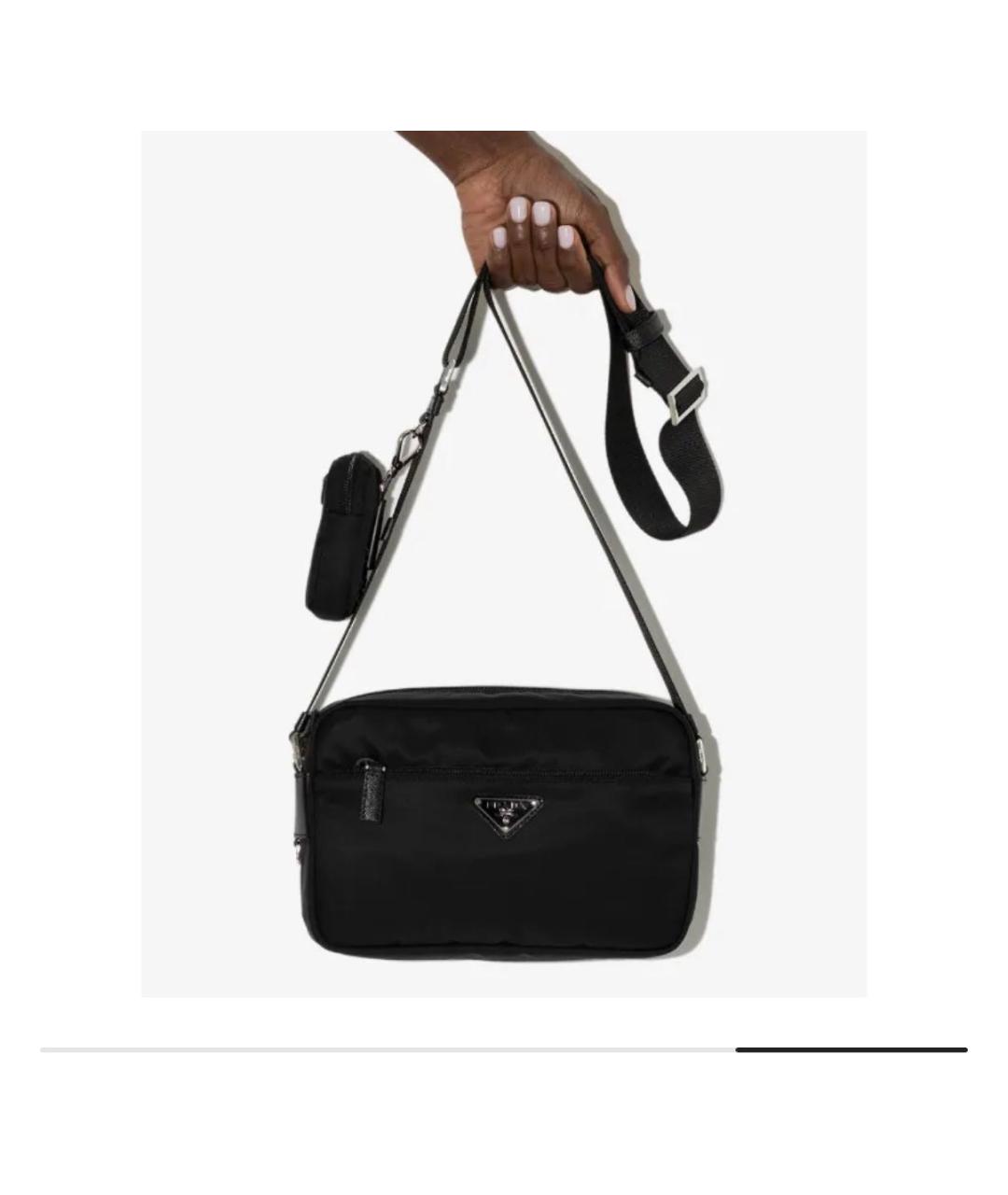 PRADA Черная сумка через плечо, фото 7