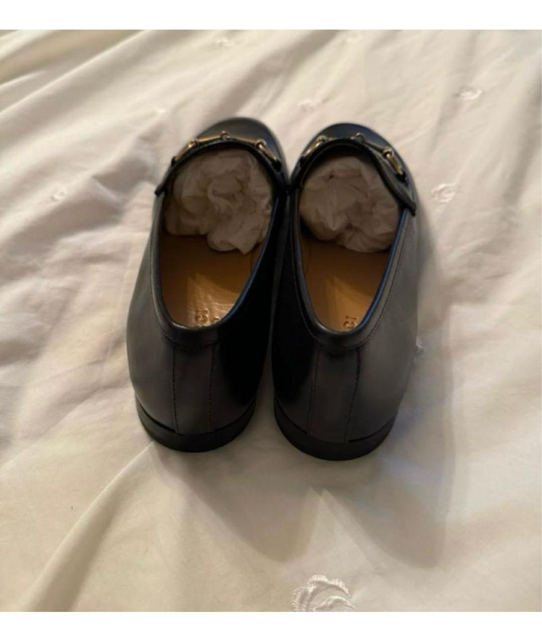 GUCCI Черные кожаные лоферы, фото 4