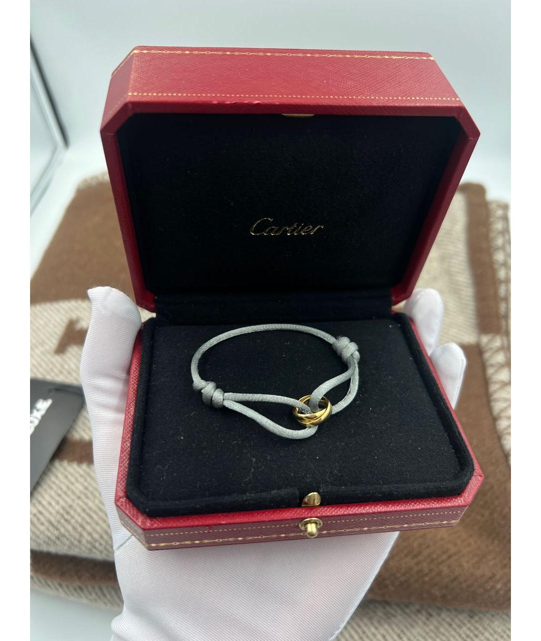 CARTIER Коричневый браслет из белого золота, фото 3