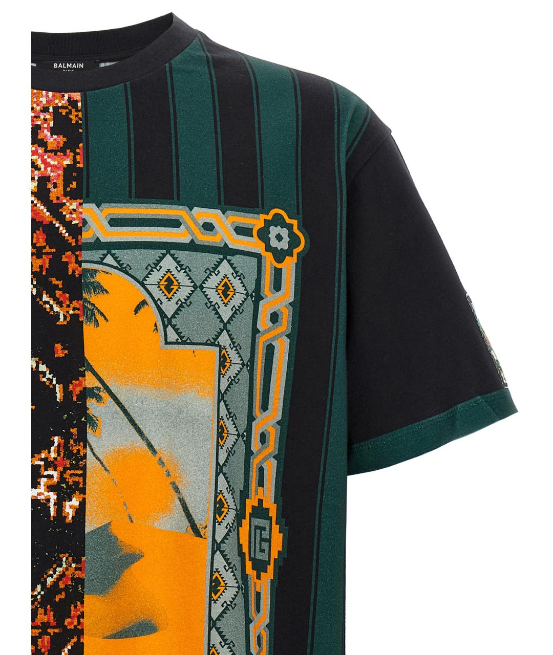 BALMAIN Мульти хлопковая футболка, фото 2