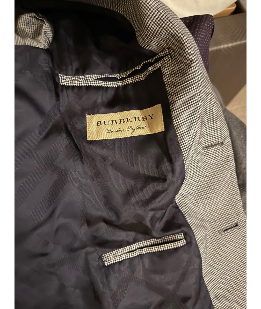 BURBERRY Антрацитовый шерстяной пиджак, фото 4