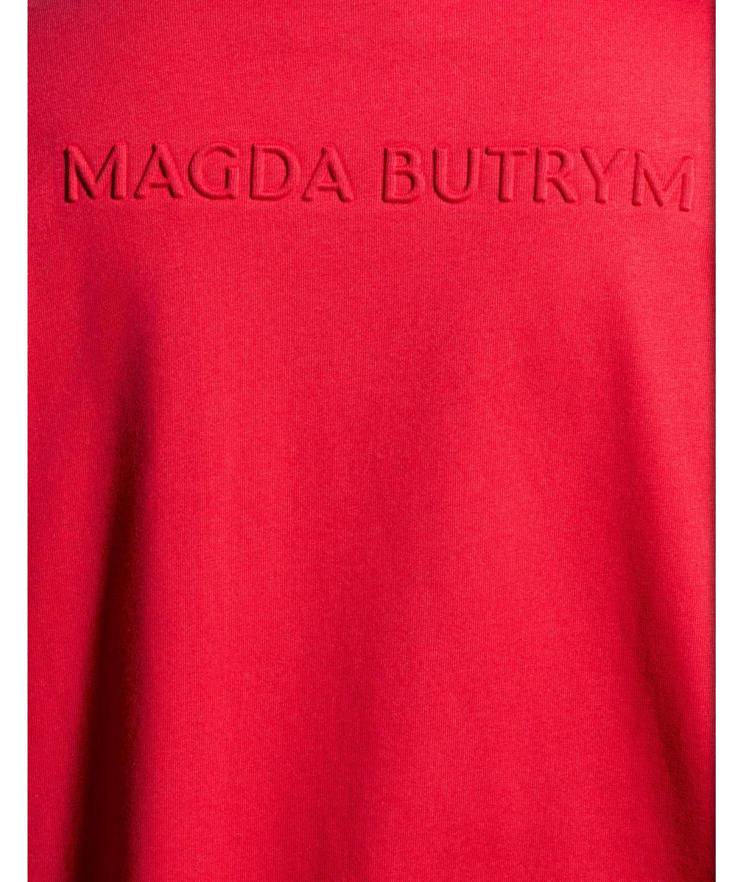 MAGDA BUTRYM Красная хлопковая футболка, фото 3