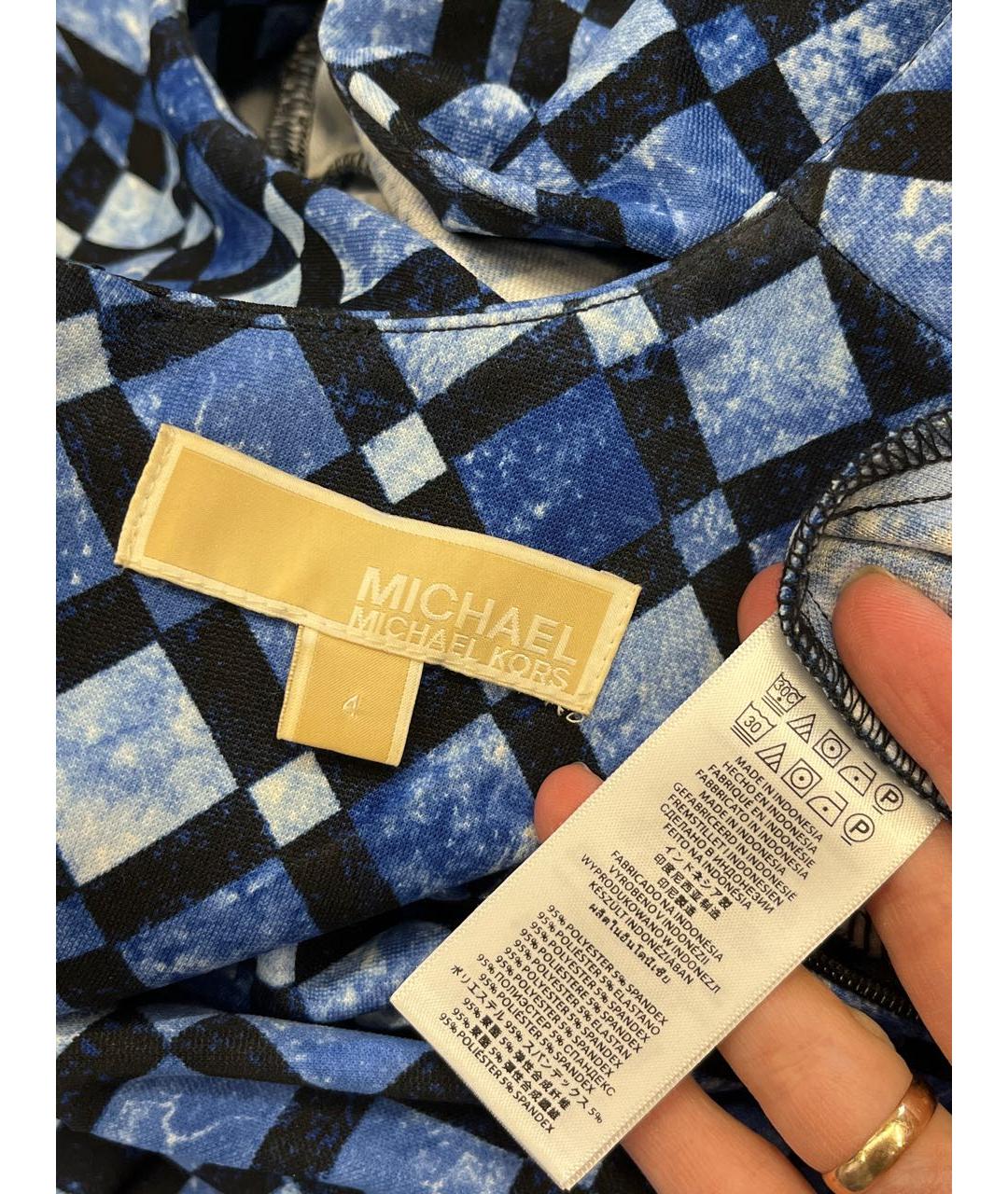 MICHAEL KORS Синее повседневное платье, фото 4