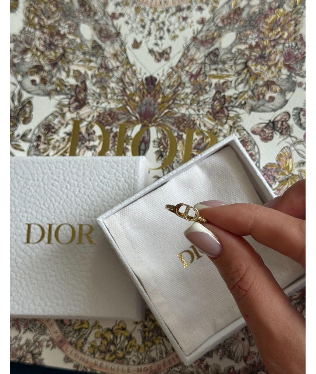 CHRISTIAN DIOR Золотое металлическое кольцо, фото 5