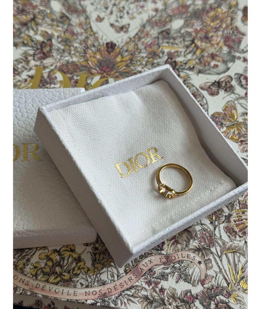 CHRISTIAN DIOR Золотое металлическое кольцо, фото 8