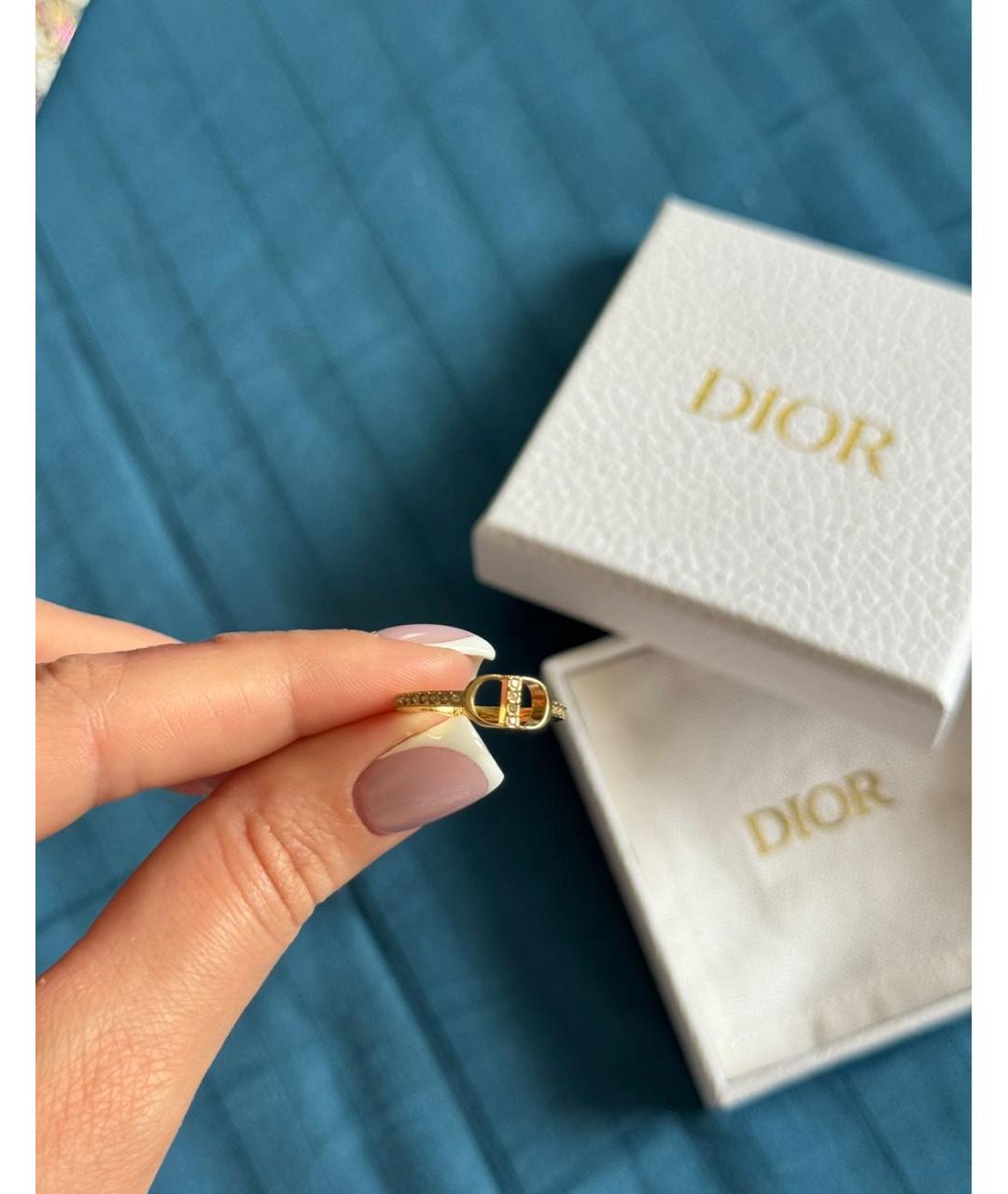 CHRISTIAN DIOR Золотое металлическое кольцо, фото 3