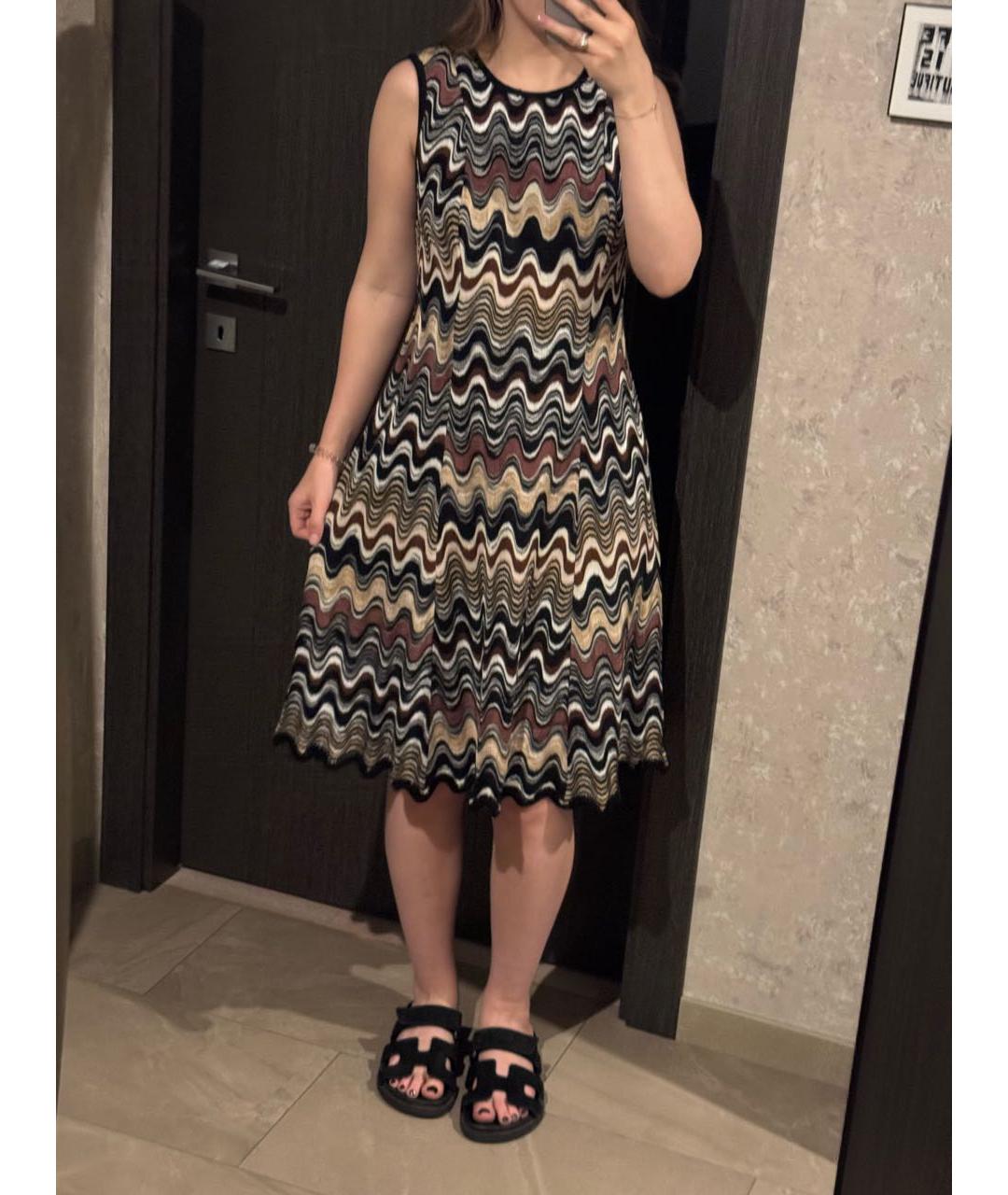 MISSONI Черное хлопковое повседневное платье, фото 4