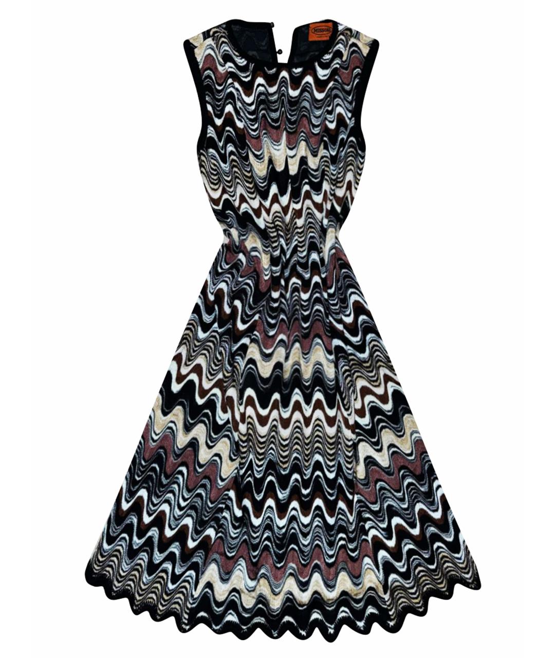 MISSONI Черное хлопковое повседневное платье, фото 1