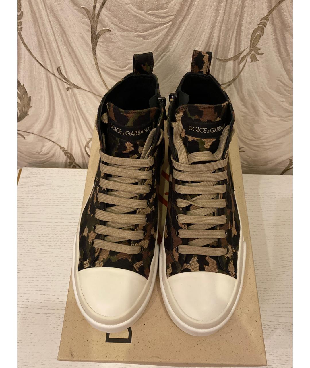 DOLCE&GABBANA Мульти высокие кроссовки / кеды, фото 2
