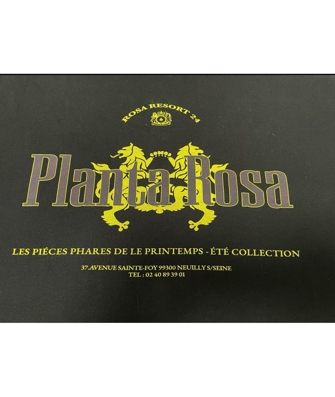PLANTA ROSA Черная хлопковая футболка, фото 2