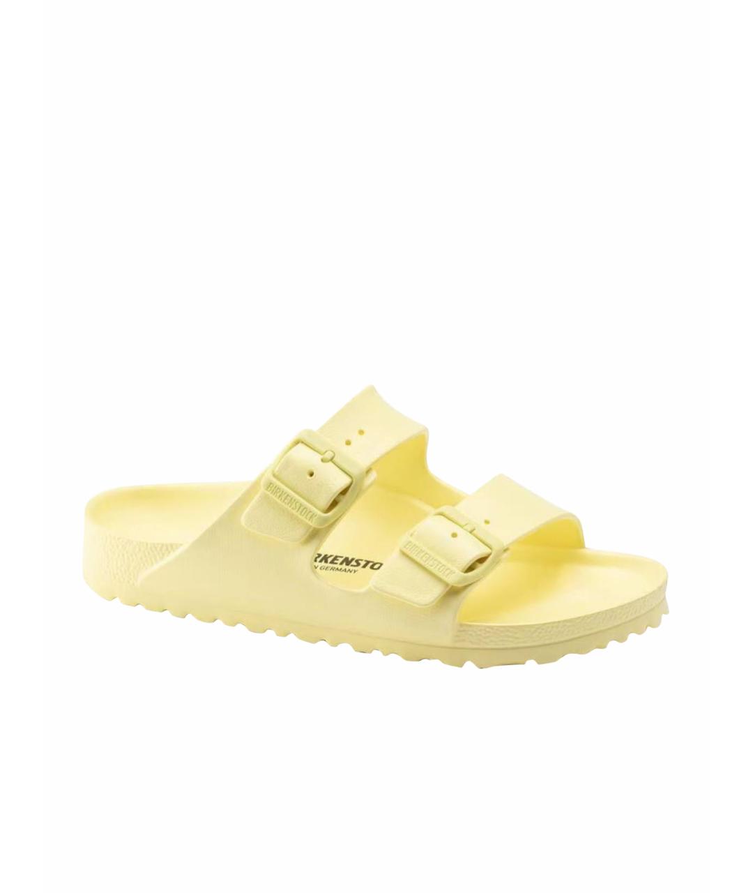 BIRKENSTOCK Желтые резиновые шлепанцы, фото 1