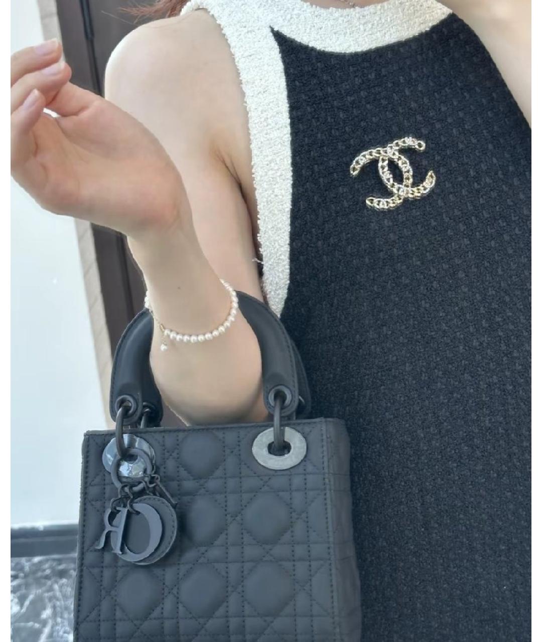 CHRISTIAN DIOR Черная сумка с короткими ручками, фото 8