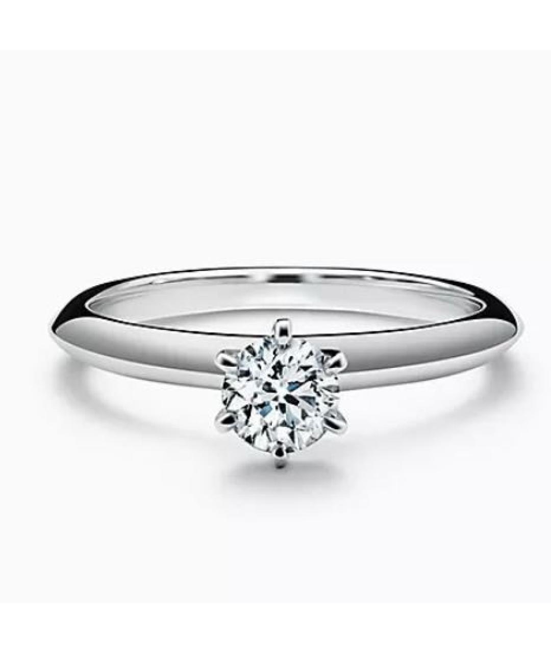 TIFFANY&CO Белое платиновое кольцо, фото 2