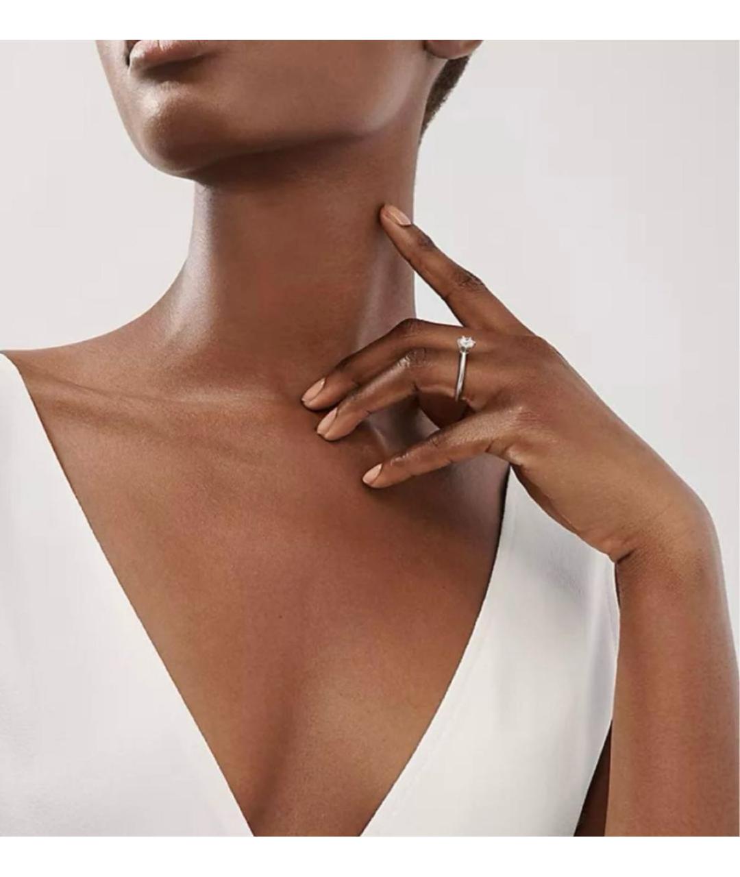 TIFFANY&CO Белое платиновое кольцо, фото 5