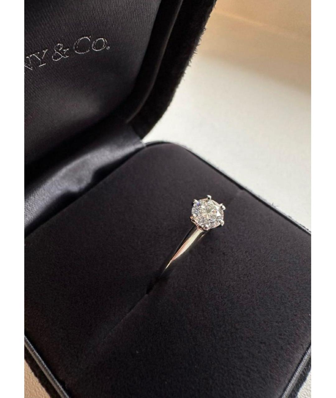 TIFFANY&CO Белое платиновое кольцо, фото 3