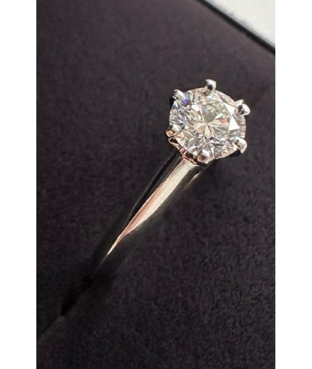 TIFFANY&CO Белое платиновое кольцо, фото 4