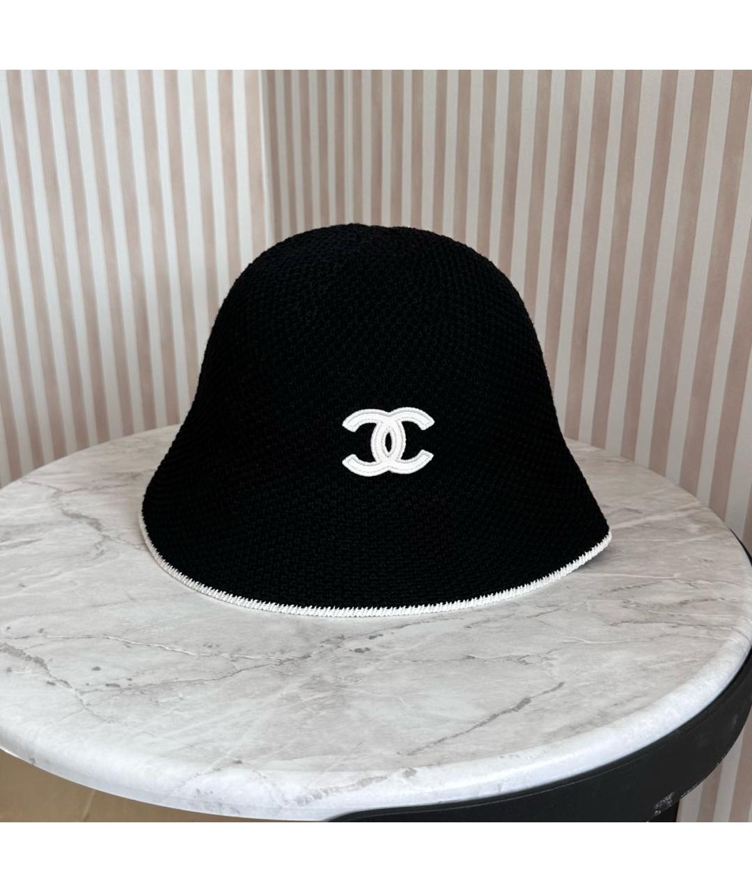 CHANEL Черная панама, фото 2