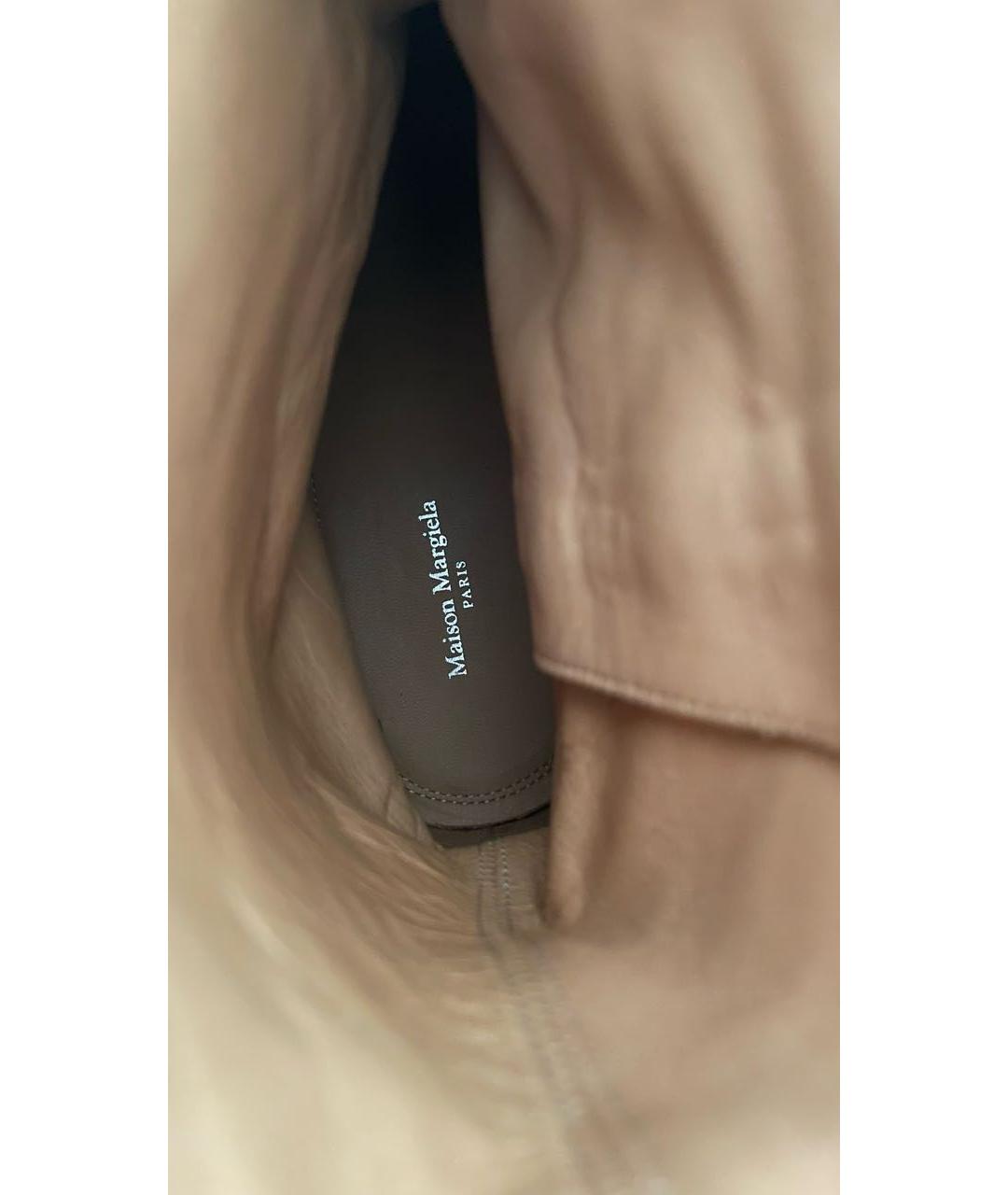 MAISON MARGIELA Мульти кожаные высокие ботинки, фото 4